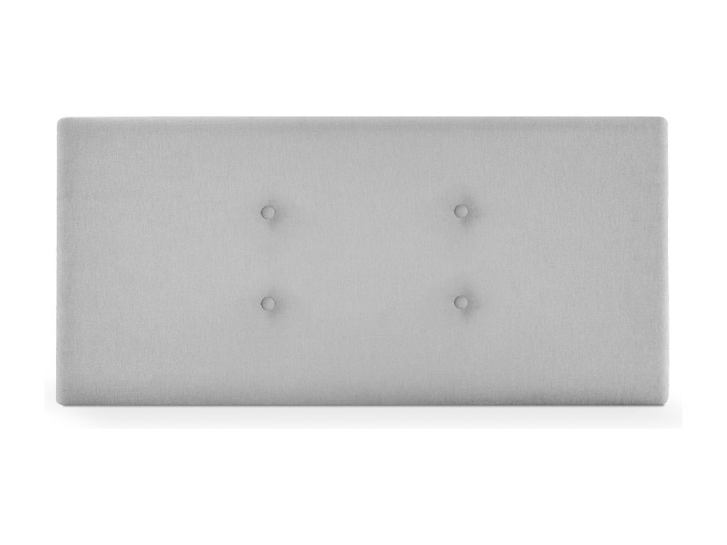 Nidchicshop Fabric Headboard with 2 Buttons, 90x50cm, Fits 80/90cm Beds - Grey Nidchicshop 25379ZUMM