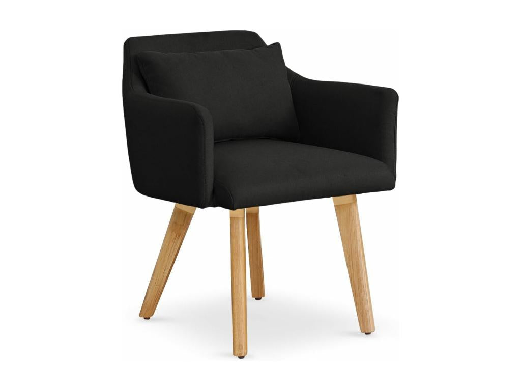 Nidchicshop Scandinavian Armchair 70cm Black 94958XPKV