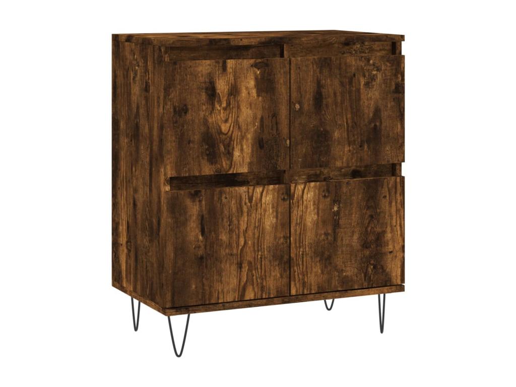 2-piece smoked oak engineered wood sideboards 07148MLHJ