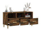 Smoked Oak TV Stand 102x36x50 cm Engineered Wood 73923PVUR