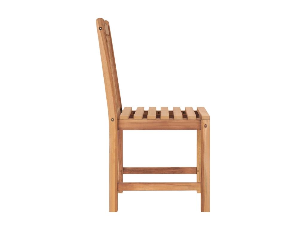 5-Piece Garden Dining Set Solid Teak Wood 23926OQBD