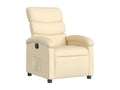 Electric Recliner Chair Cream Fabric 08130VVVK
