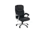 Office chair - Faux leather / Plastic - Black - Nidchicshop 53530LXKI
