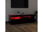 TV stand with Nidchicshopères LED lights, black, 120x35x40 cm, 34375TIUO