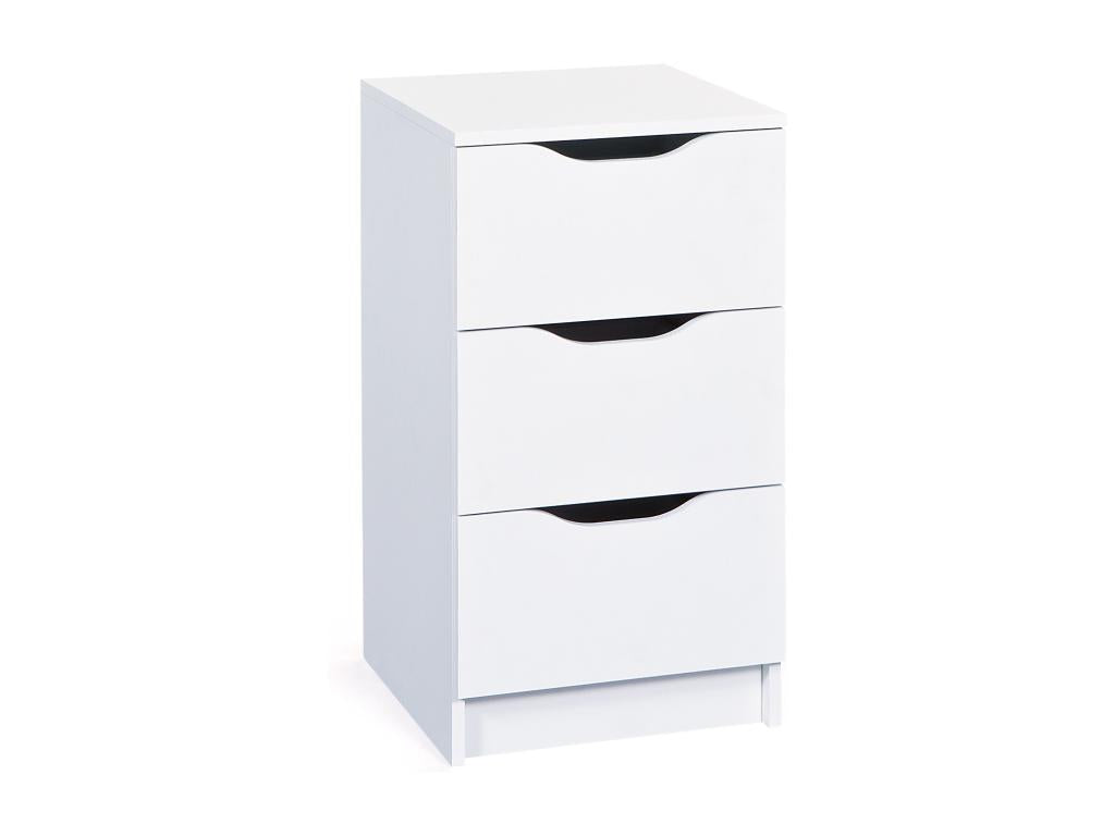 Nidchicshop 3-drawer chest, white. 96638PRXN