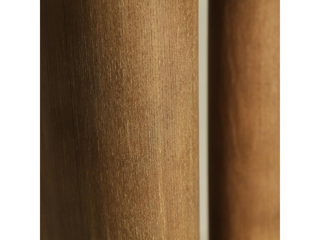 Coffee table in smooth brown fir wood, 56x56x61 cm, 80463IPCR