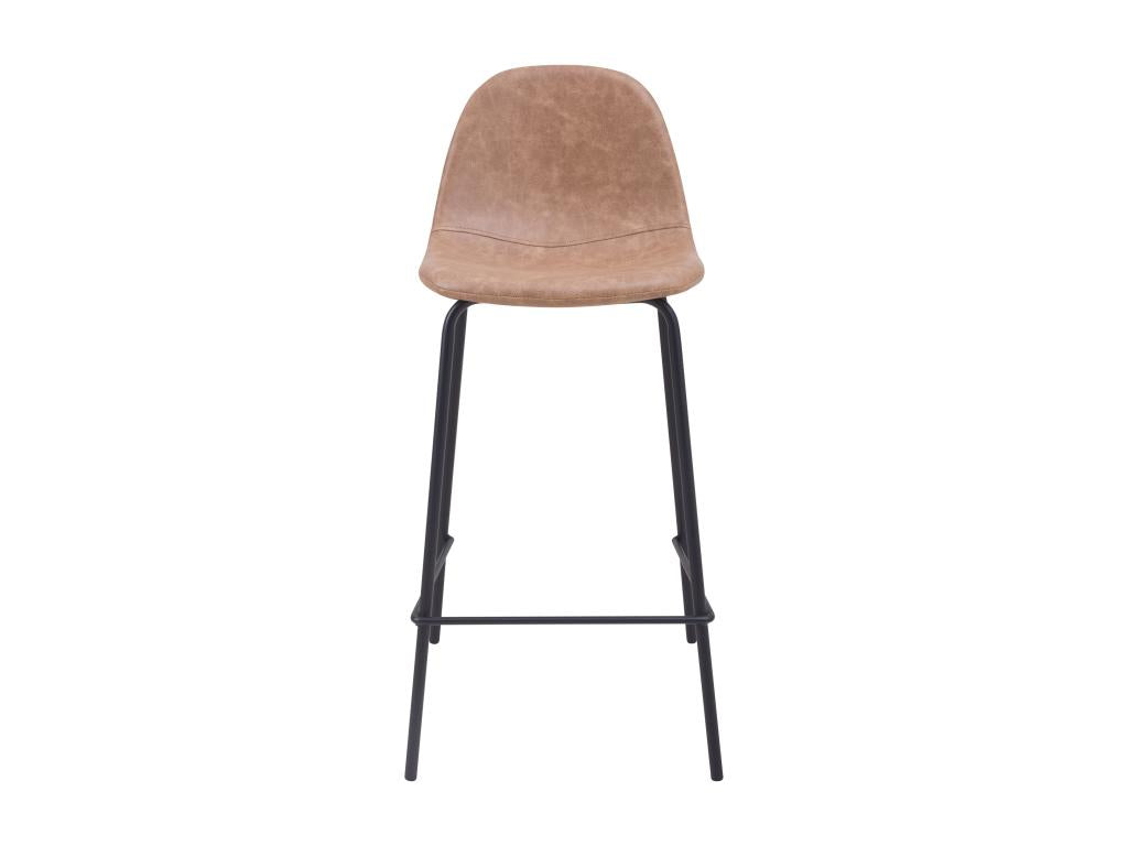 Set of 2 Calmetop 38968BABX 65cm synthetic leather kitchen island chairs