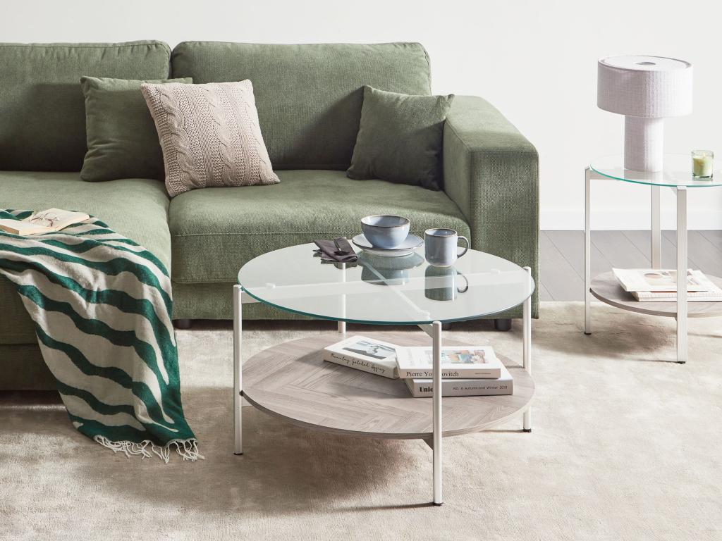 Nidchicshop Silver Coffee Table 54054MFYE