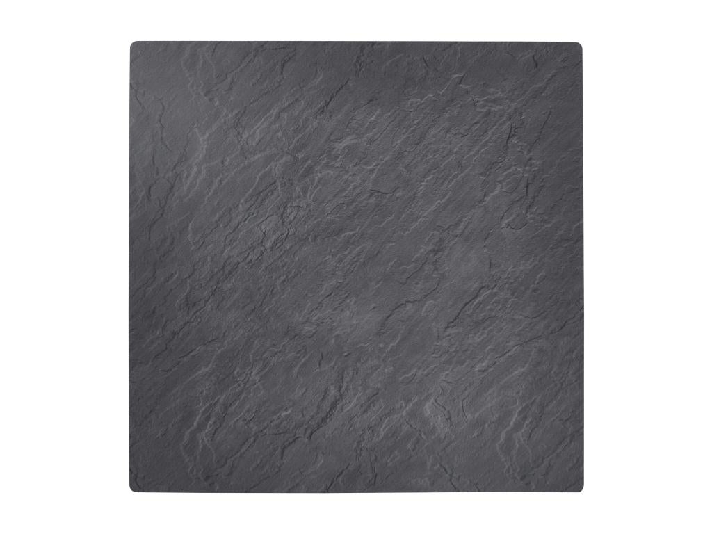 High table and 2 high chairs in grey laminate, set 74172UPEJ