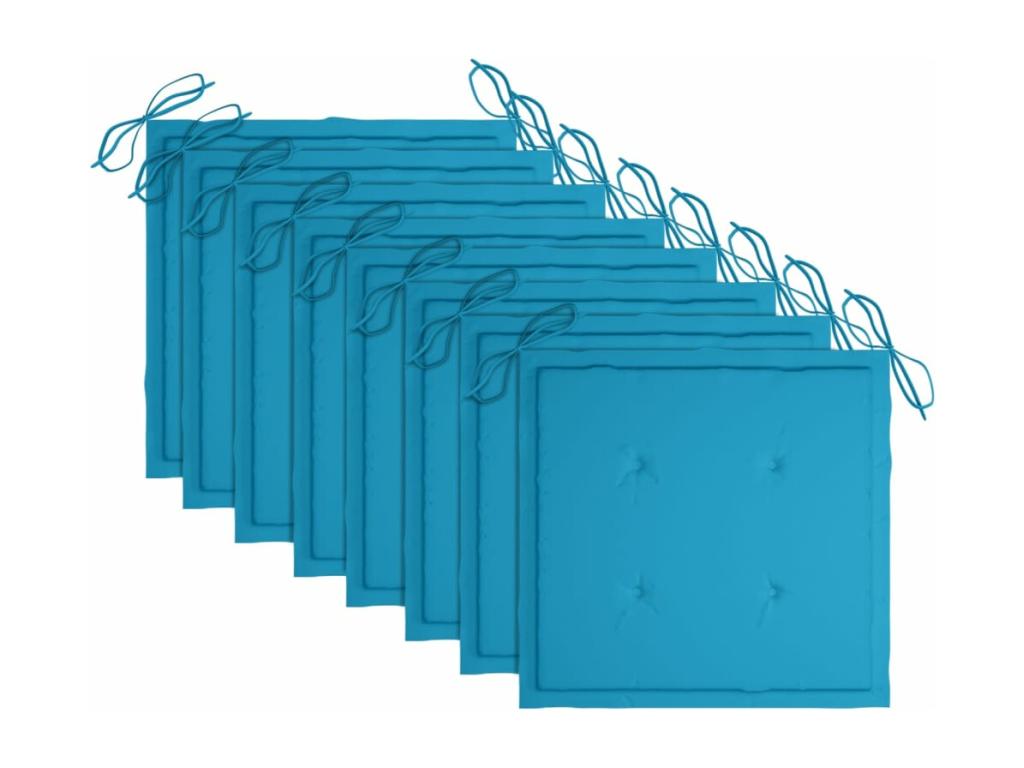 Garden chairs with cushions, 8 pieces, Calmetop solid wood, 41833INFT