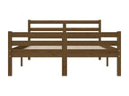 Bed frame without mattress, honey brown, solid wood, 120x190 cm, 96585MFDF