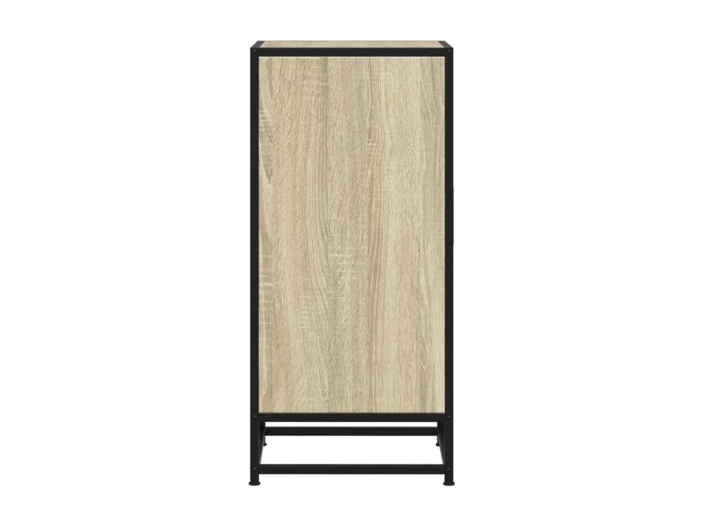 Calmetop oak sideboard, 35.5x35x76 cm, engineered wood and metal, 21557DQZO