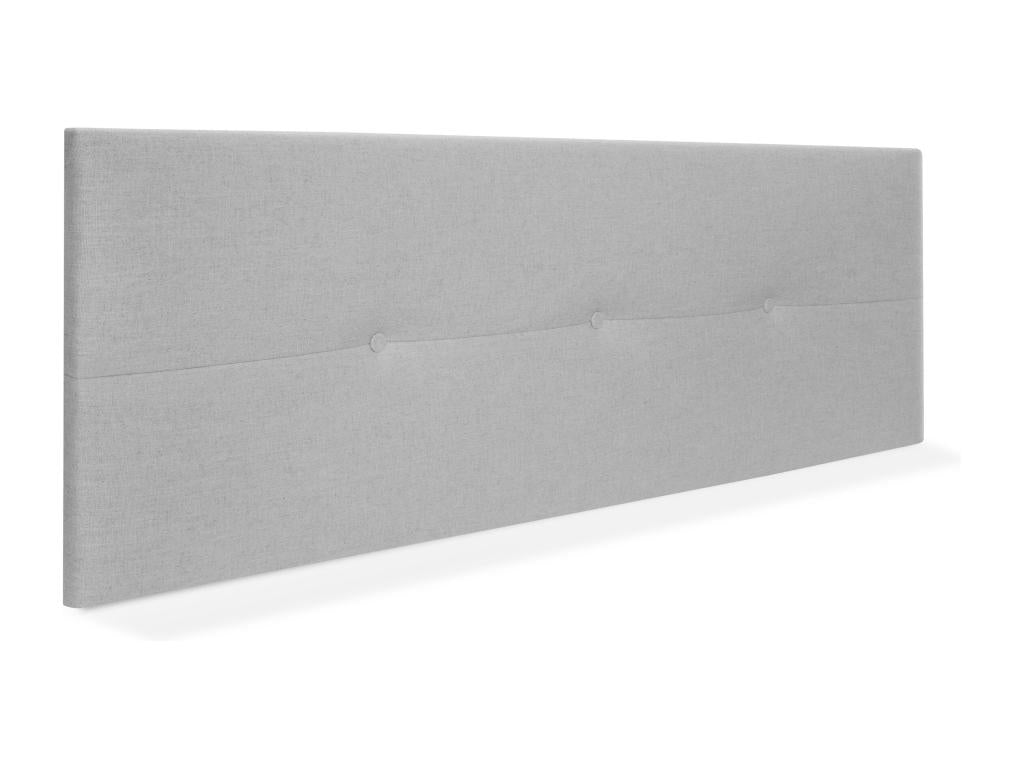 Nidchicshop Natural Linen Headboard with Buttons 145x50cm Fits 135/140cm Beds - Light Grey 75438OCYA