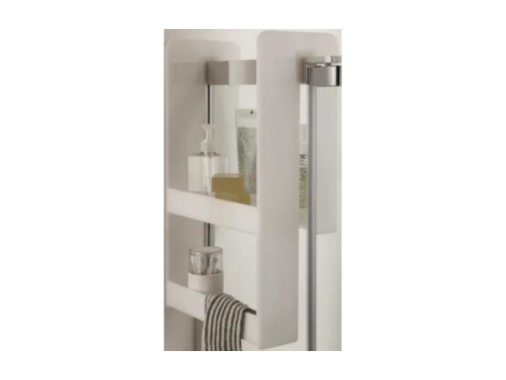 Calmetop bath/shower enclosure with bath screen, apron, and shelf, 170x75 cm, 00483MFRI
