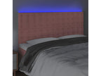 Pink LED Headboard 180x5x118/128 cm Velvet 03003VTFO