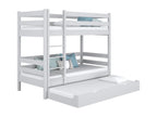 Wooden bunk bed - with drawer for mattress N01 Grey 100x190 09857JGIA