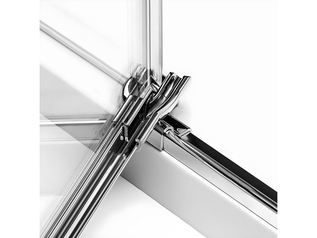 Left-hand pivoting shower enclosure 110x100 Nidchicshop color Nidchicshop front access 52767NYCB