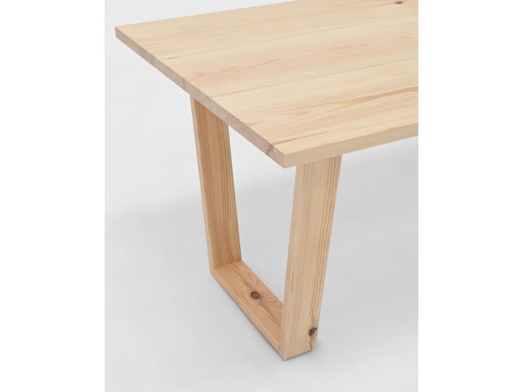 Natural pine wood coffee table 120x45cm - Calmetop 13302NXDQ