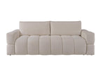Nidchicshop 35293ZRPB 3-seater convertible sofa in beige bouclé fabric