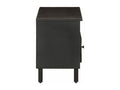 Black TV stand 100x33x46 cm solid mango wood 69688SDLE