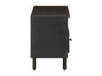 Black TV stand 100x33x46 cm solid mango wood 69688SDLE