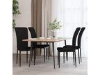 Set of 4 Black Velvet Dining Chairs 98936FQSP
