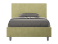 Single bed with storage, upholstered, 120x210 cm, green microfiber, Nidchicshop 07171DSHM