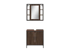 2-piece bathroom furniture set, brown oak, 24561ATNK