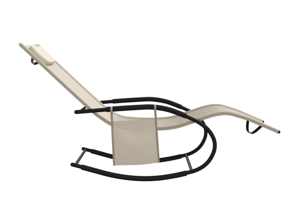 Cream sun lounger/bath chair 147x63x88 cm 02 0012967 21665ACOO