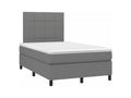Calmetop bed base with mattress, dark grey, 120x200 cm, fabric, 87786CNSN