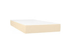Calmetop bed base with LED mattress, Cream 90x200 Fabric 97685KNRW