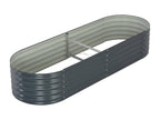 Raised garden bed 240x80x44 cm Galvanized steel Grey 10730QHPN