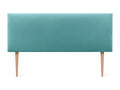 Nidchicshop Smooth Velvet Headboard 160x115 with Bed Legs 150/160 - Turquoise 11187GCNZ