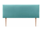 Nidchicshop Smooth Velvet Headboard 160x115 with Bed Legs 150/160 - Turquoise 11187GCNZ