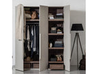 Nidchicshop - 3-Door Wooden Wardrobe H210cm - Light Grey 25507KOHL