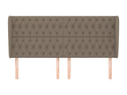 Calmetop Headboard with Wings 203x23x118/128 cm Fabric 06151COZW