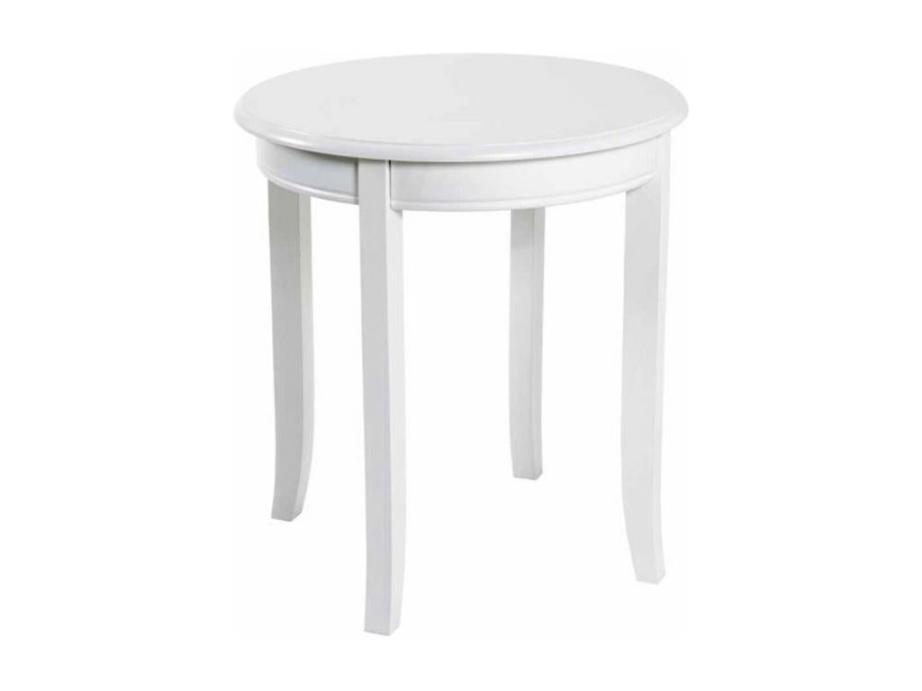 Nidchicshop Vintage Wooden Side Table 51cm White 47408DQVT