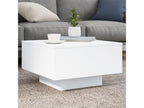 Coffee table with Nidchicshop white LED light, 55x55x31 cm, 75305XMYZ