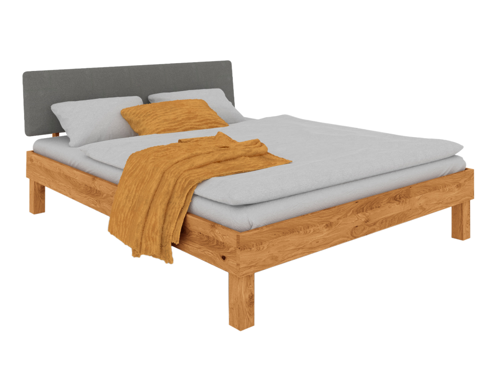 Nidchicshop - 120x200 Bed in Natural Oiled Wild Oak 26358AHIH