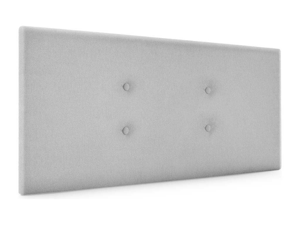 Nidchicshop Fabric Headboard with 2 Buttons, 90x50cm, Fits 80/90cm Beds - Grey Nidchicshop 25379ZUMM