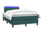 Nidchicshop bed base and mattress, dark green, 120x220cm, velvet, 55987TEXX
