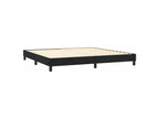 Nidchicshop bed base and mattress, black, 200x200 cm, velvet, 64508HNXP