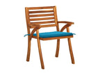Garden chairs with cushions, 8 pieces, Calmetop solid wood, 41833INFT
