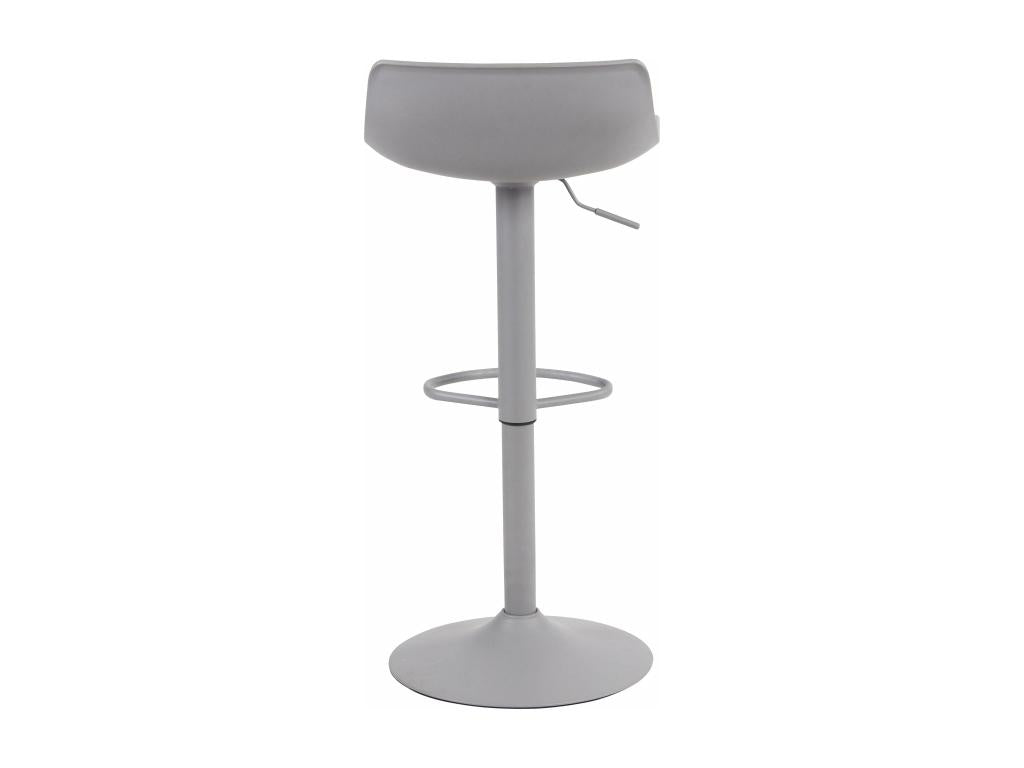Bar stool x1, grey metal, 43x44x68.5 cm, 10 0004535 74602RYSP