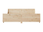 Bed frame with headboard 180x200 cm solid pine wood 62700JDIL