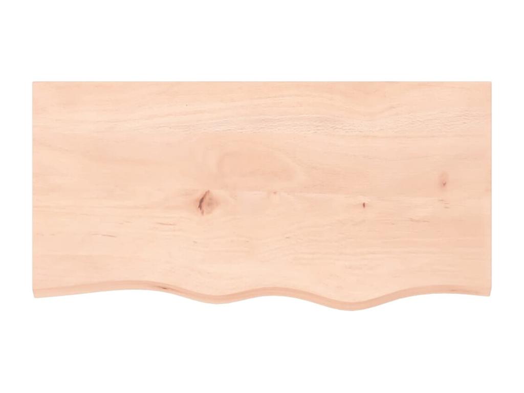 Wall shelf 80x40x2 cm untreated solid oak wood 93685DSSO
