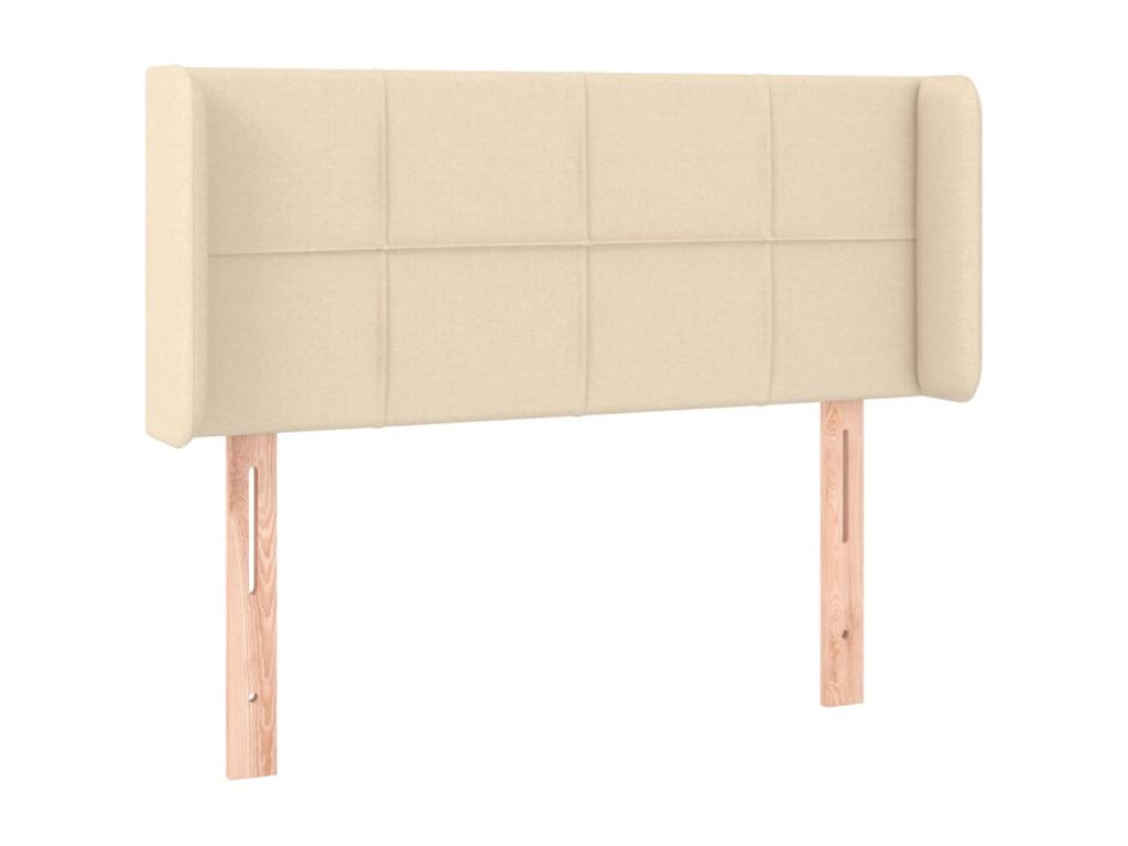 Cream LED Headboard 83x16x78/88 cm Fabric 73688SUPG