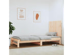 Wall-mounted headboard 82.5x3x60 cm Solid pine wood 48685IABN