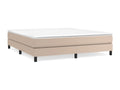 Cappuccino-colored bed frame without mattress, 180x200 cm, faux leather, 22290KNEX