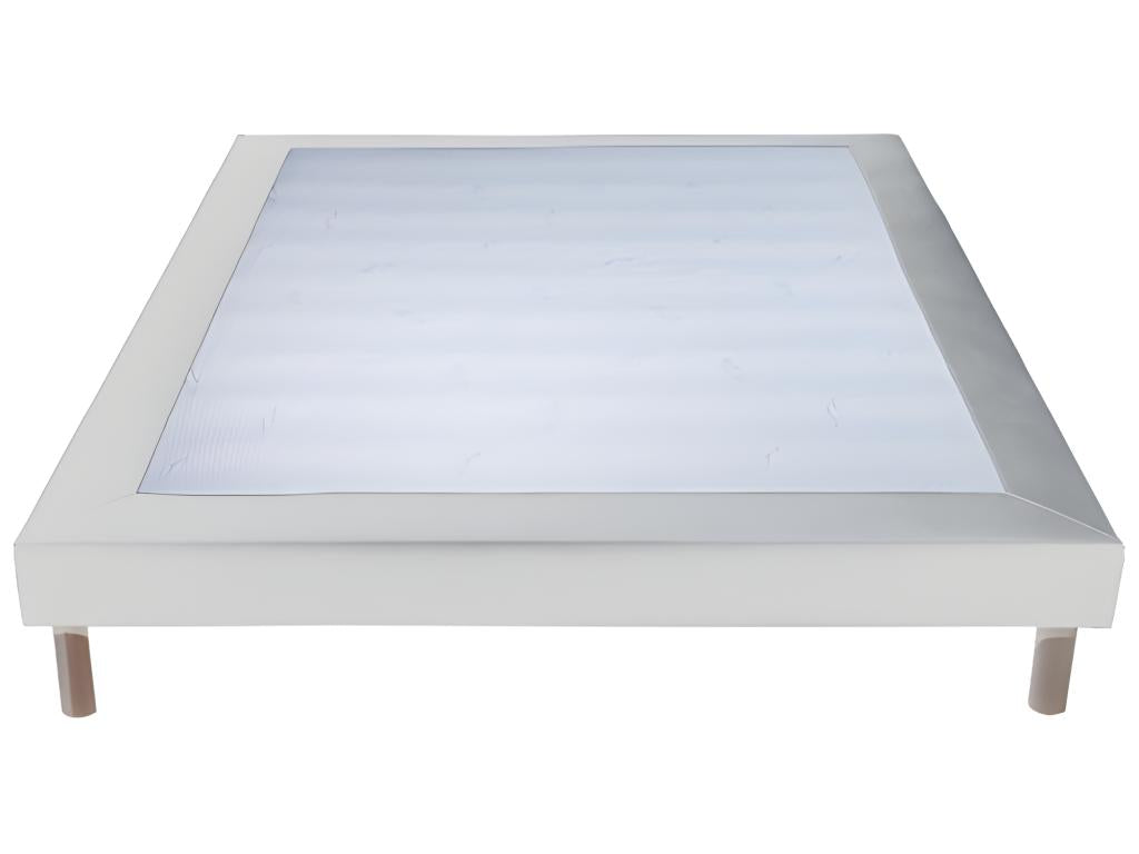 Nidchicshop Black Foam Mattress Set - 140x190cm - Memory Foam Top Layer and White Slatted Base 20727YRQH